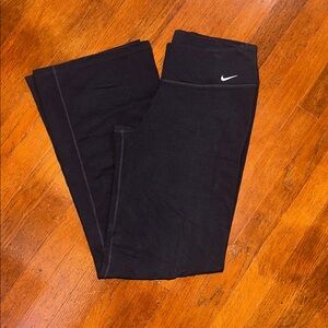 Women’s Nike Dri-Fit Black Active Leggings Wide Leg Yoga Pants Size Large